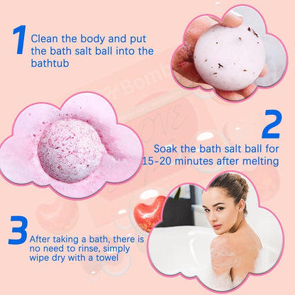Badekugeln Geschenkset – 9 Badebomben Aromatherapie Entspannung