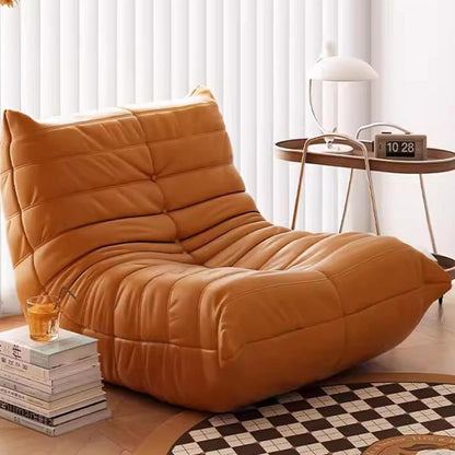 Bequemer Togo Kaminsessel – Lazy Sofa Orange