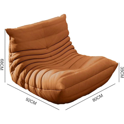 Bequemer Togo Kaminsessel – Lazy Sofa Orange