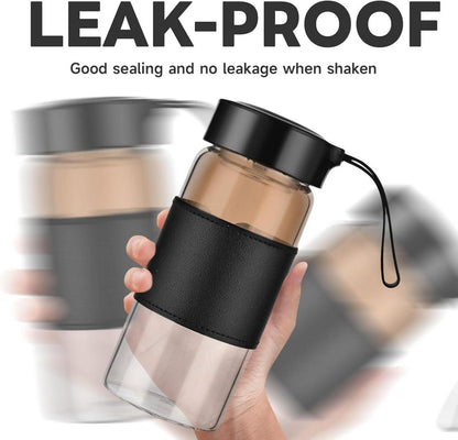 16oz BPA-freies Shaker Glas mit Integriertem Sieb für Proteinshakes