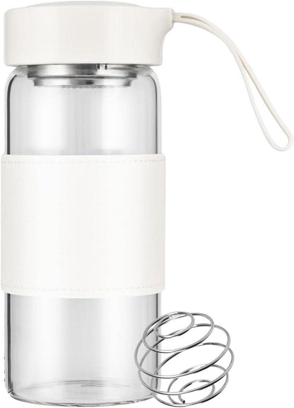 16oz BPA-freier Shaker aus geruchlosem Glas mit Sieb und Mischball