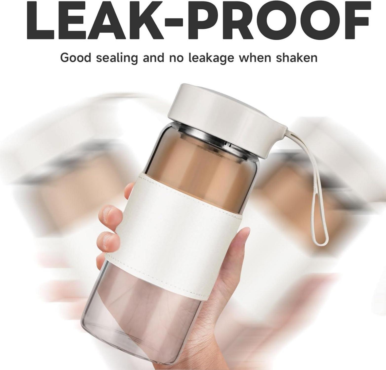 Shaker Glas 16oz BPA-frei mit Sieb Mischball Fitness Proteinshakes