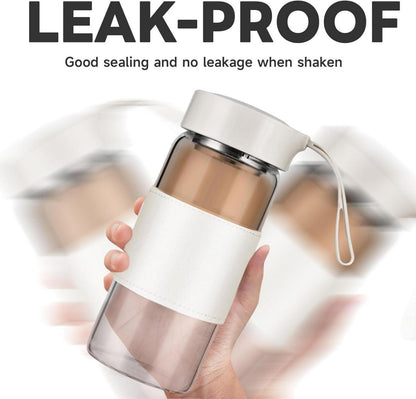 Shaker Glas 16oz BPA-frei mit Sieb Mischball Fitness Proteinshakes