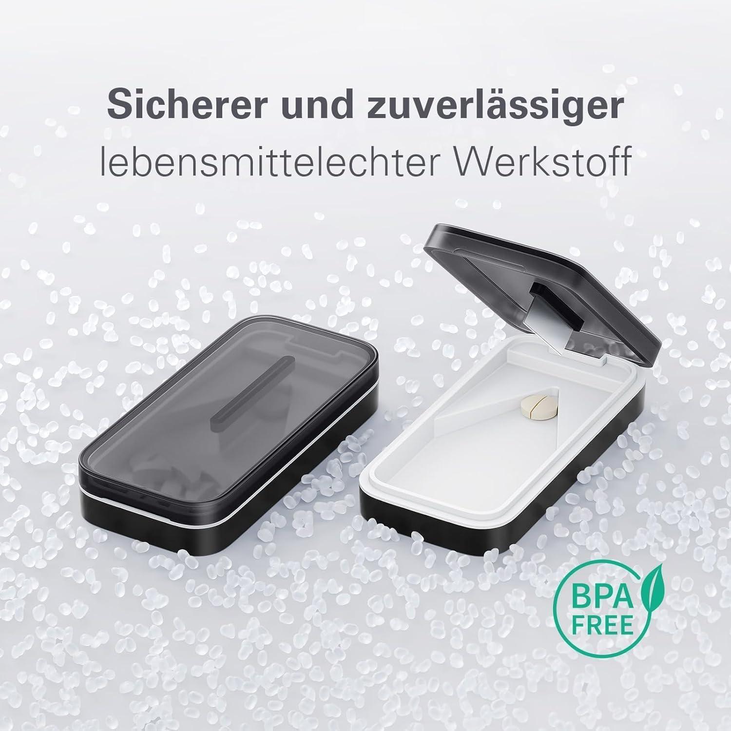 Tablettenteiler Präzises Schneiden V-förmige Halterung Edelstahlklinge