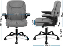 Ergonomischer Massage Bürostuhl Mid Back mit klappbaren