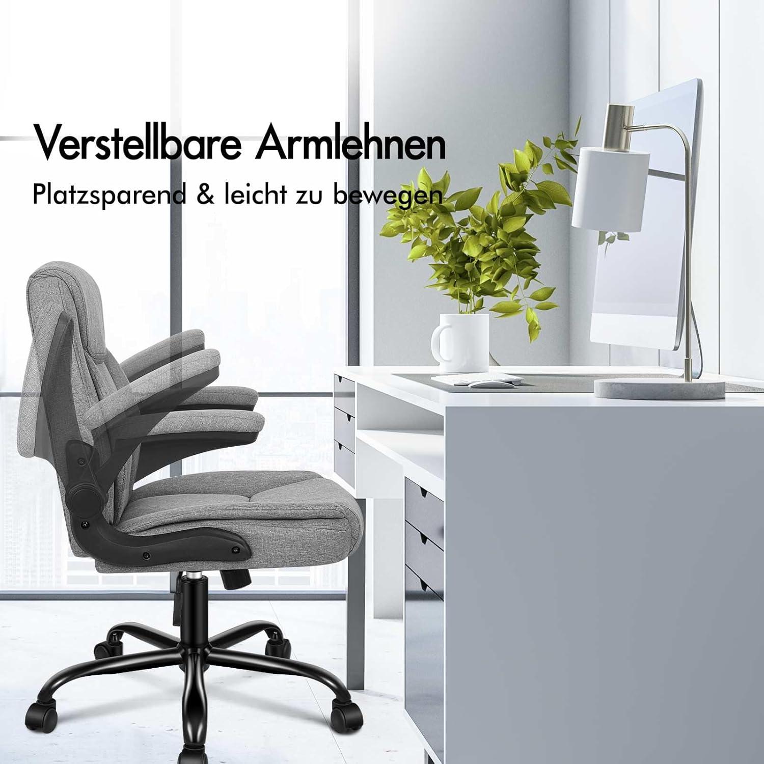 Ergonomischer Gaming Stuhl mit Massagefunktion 150kg Grau