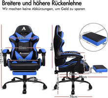 Videospielstuhl ergonomisch mit Massagefunktion und