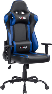 Ergonomischer Gamingstuhl mit Fußstütze und hoher Rückenlehne