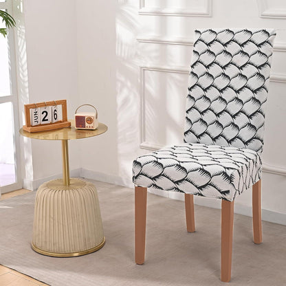 Stretch Stuhlhussen 6er Set Jacquard – Universal Bezug für Stühle