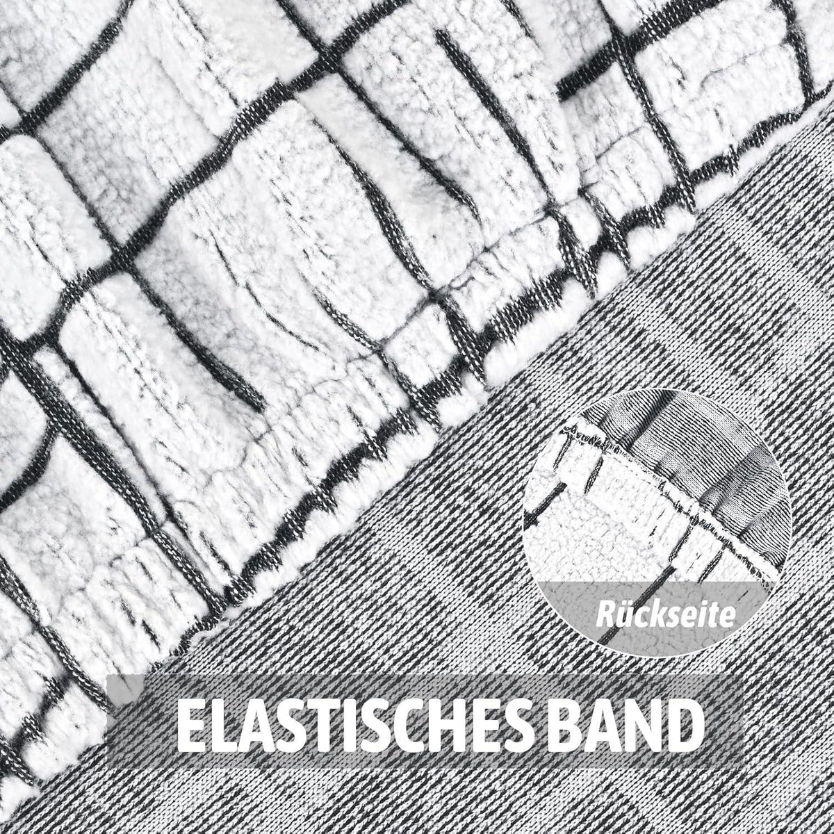 Stretch Stuhlhussen 6er Set Jacquard – Universal Bezug für Stühle