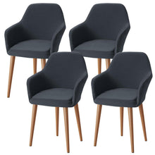 Stretch Stuhlhussen Set Grau – Abnehmbar & Waschbar