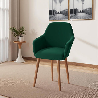 Stretch Stuhlhussen 6er Set – Grün, Abnehmbar & Waschbar