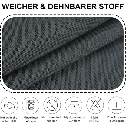 Stretch Stuhlhussen 6er Set – Grau | Sesselbezug & Schonbezug