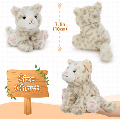 6x Katze Kuscheltier Set - Süße Plüschtiere für Kinder