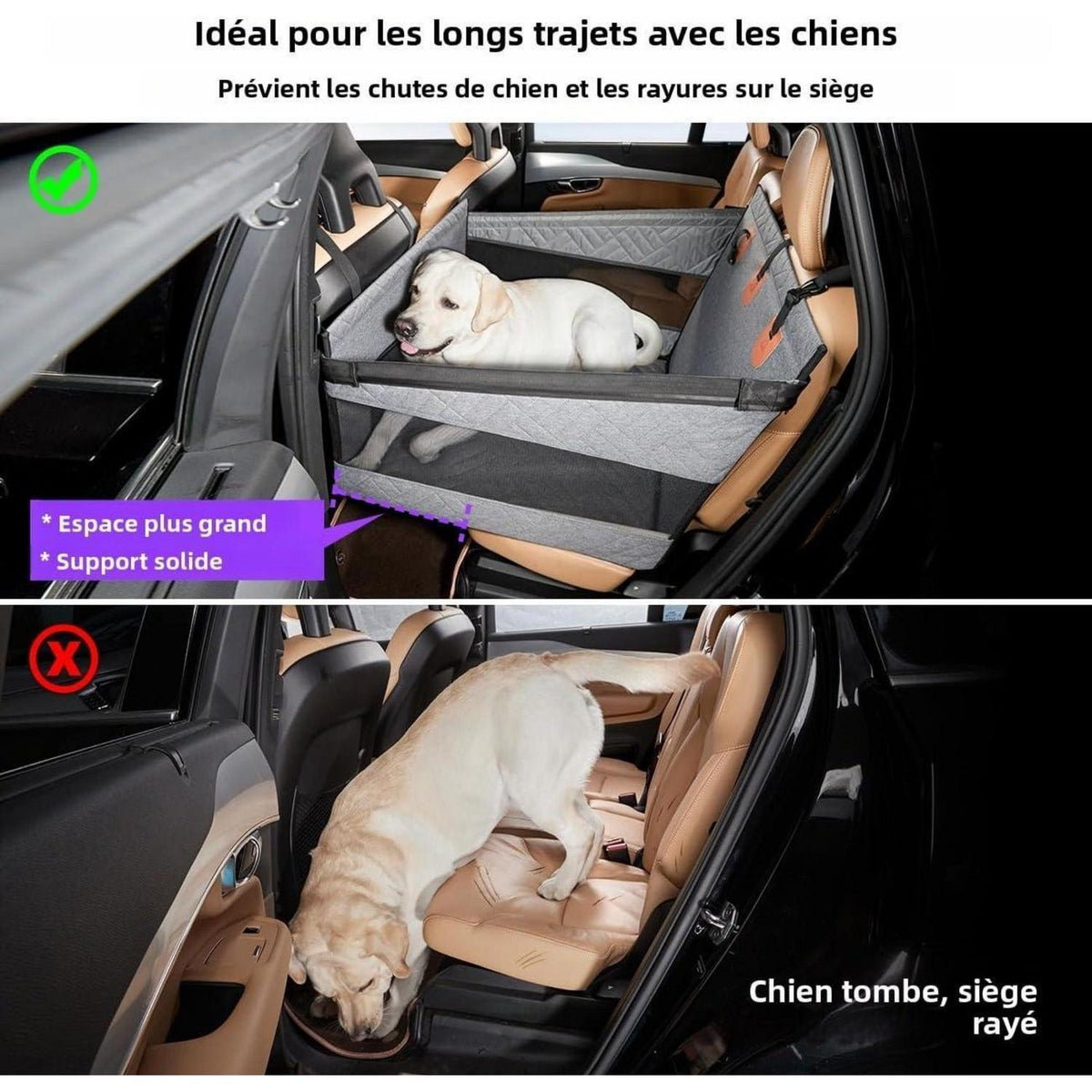 Hundesitz L – Sicherer Autositz für Großhunde bis 25kg