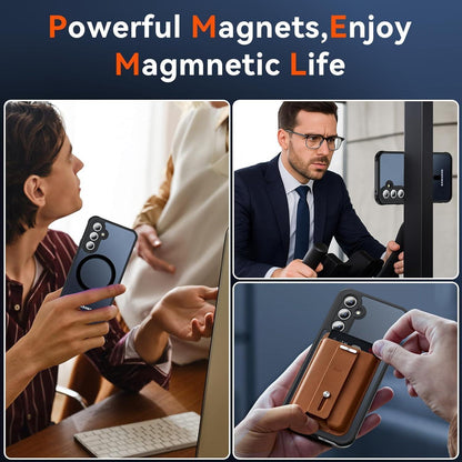 Magnetische Schutzhülle für Samsung A54 5G mit Displayschutz (Schwarz)
