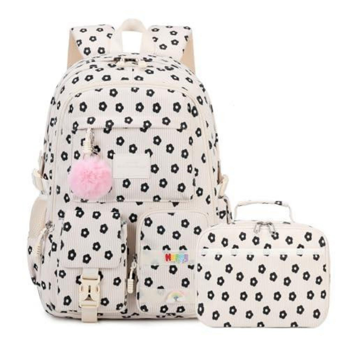 Schulrucksack Mädchen Teenager – Cordrucksack Z-Pflaumenblüte