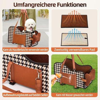 Hundesitz Auto Mittelkonsole – Wasserdicht & Mit Taschen