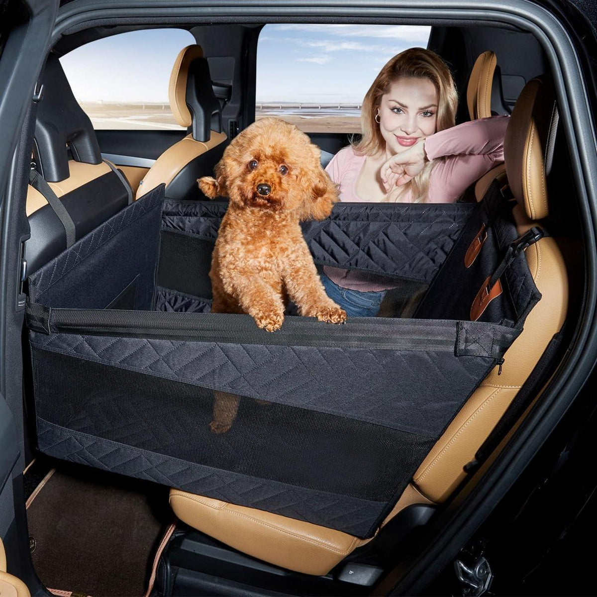 Hundeautositz S – Sicherer Boostersitz für Hunde bis 15kg