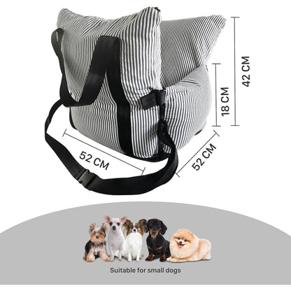 Hunde-Autositz für kleine Hunde bis 6 kg – Waschbar & Sicher