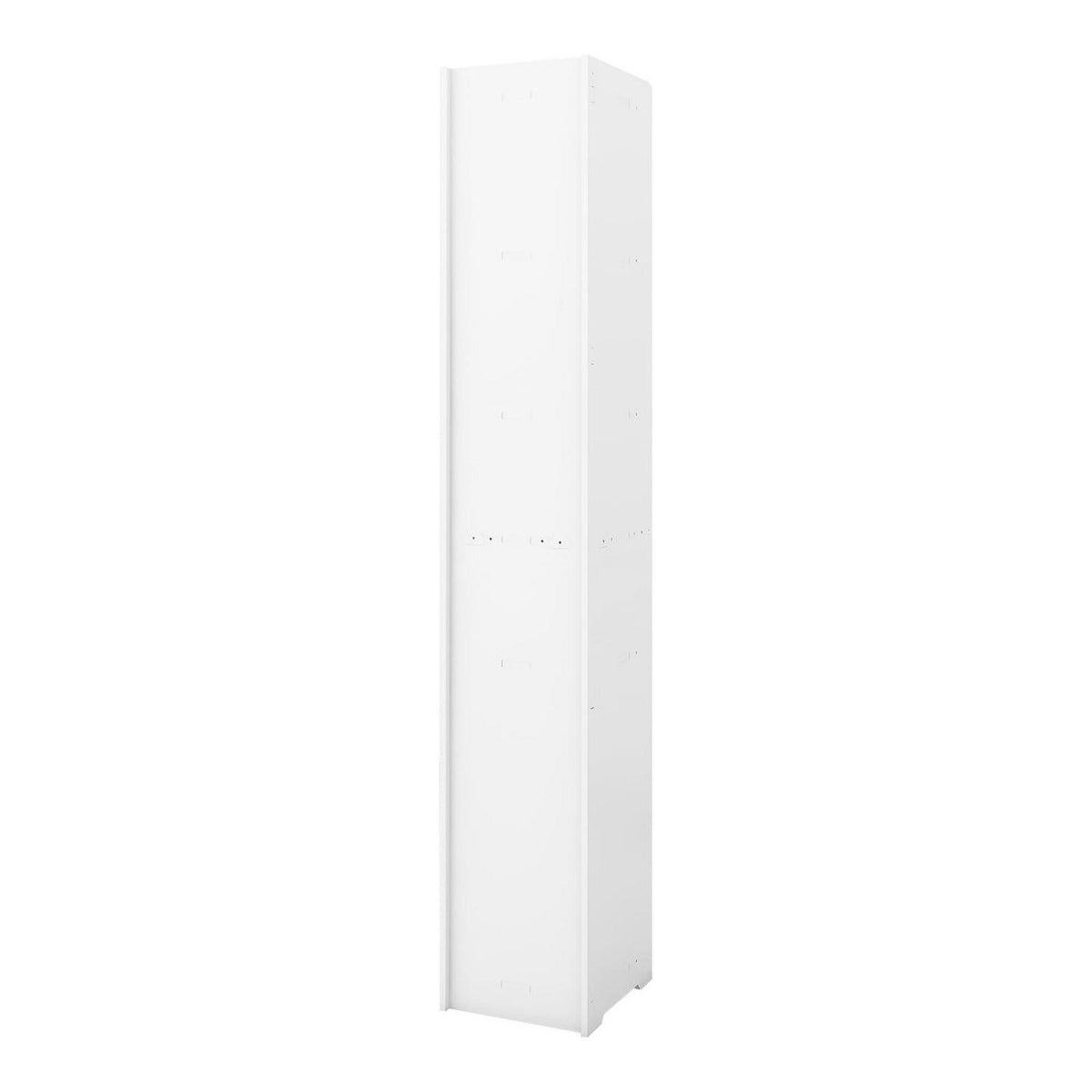 Badezimmerschrank weiß mit Holzsockel 26x22x118cm
