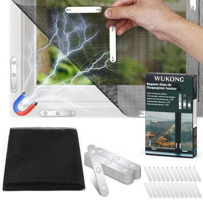 Fliegengitter Fenster mit Magneten – Zuschneidbar & Waschbar