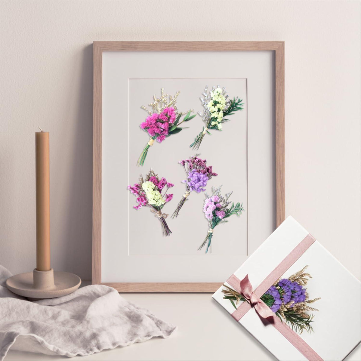 10x Trockenblumenstrauß Klein – Natürliche Blumendeko für DIY