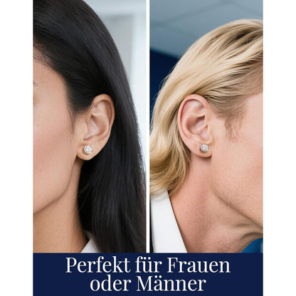 Ohrstecker Silber 925 mit Moissanit – Damen Schmuck Geschenk
