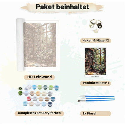 Malen nach Zahlen Landschaft – DIY Ölgemälde Set 40x50cm