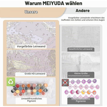 Malen nach Zahlen Erwachsene Berge Landschaft DIY Set 40x50cm
