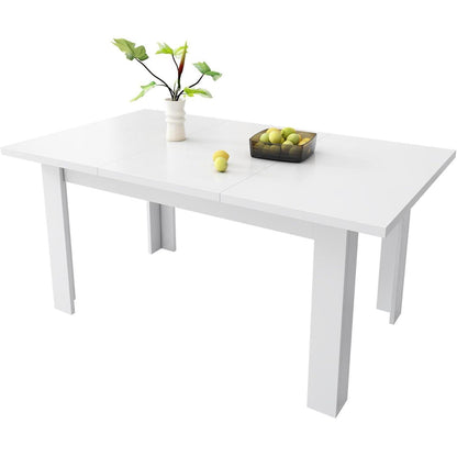 Esstisch weiß 120x70cm mit Stauraum – Multifunktional & Platzsparend