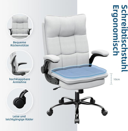 Bürostuhl Ergonomisch mit Wippfunktion und Armlehnen