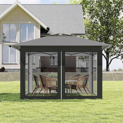 4x4 Pop-up Pavillon mit Moskitonetz & Doppeldach
