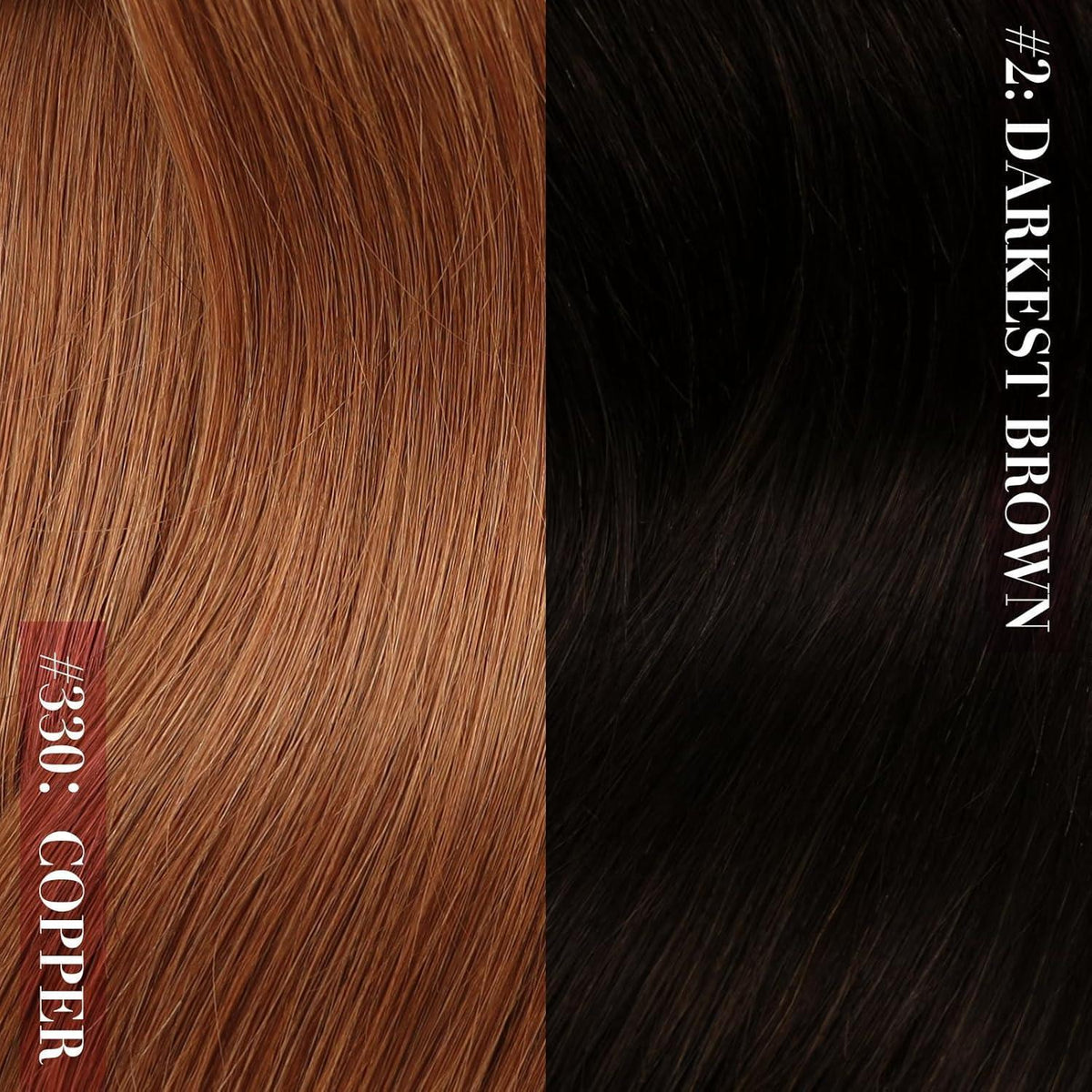 Rotbraune Echthaar Clip-in Extensions 60cm – Volumenspendend & Stylingfähig