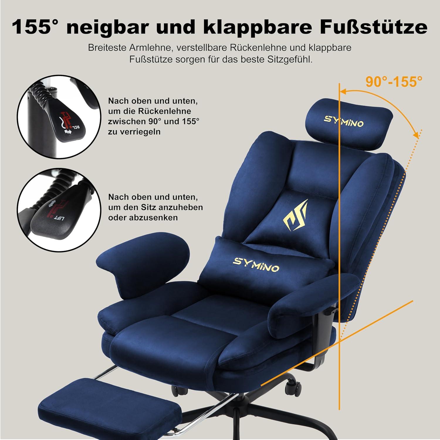 Gaming Stuhl Bürostuhl Chefsessel ergonomisch mit