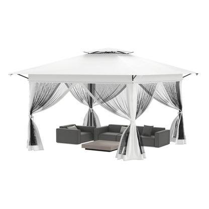 4x4 Pop-up Pavillon mit Moskitonetz & Doppeldach
