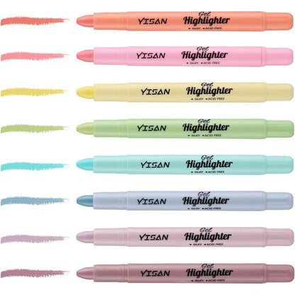 Bibel Textmarker Set – 8 Pastellfarben, Twist-Up Design