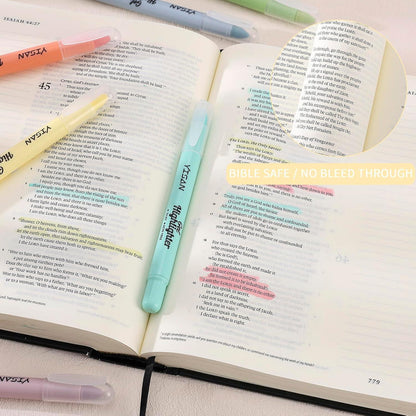 Bibel Textmarker Set – 8 Pastellfarben, Twist-Up Design