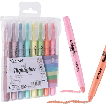 Bibel Textmarker Set – 8 Pastellfarben, Twist-Up Design