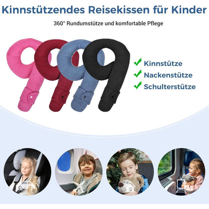Kinder Reisekissen Nackenkissen für Zug Flugzeug Auto