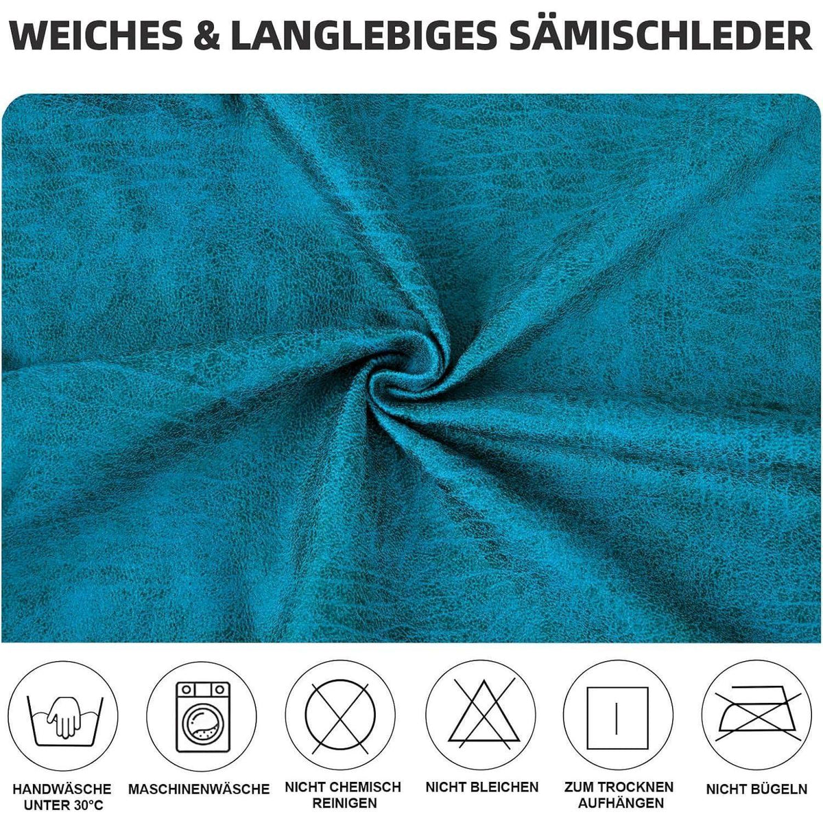 Stretch Stuhlhussen 6er Set – Pfauenblau | Elastisch & Abnehmbar