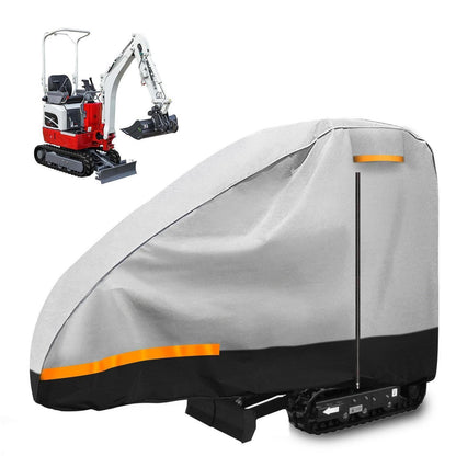 Minibagger Abdeckplane 300D Wasserdicht mit Reißverschluss Tür