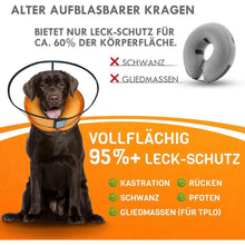 Aufblasbare Hundehalskrause 2in1 – Leckschutz & Komfort [Größe 1]