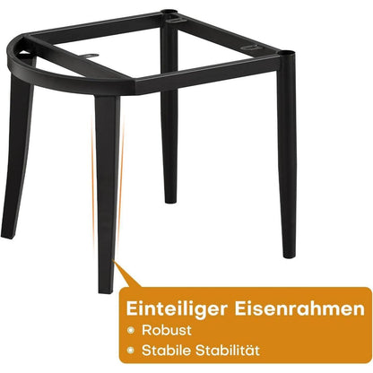 Esszimmerstühle 4er Set, Modernes mit Rautenmuster in Lederoptik