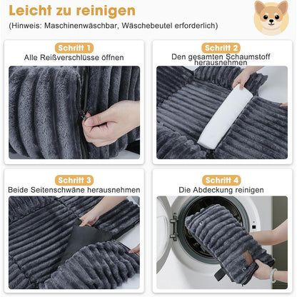 Hunde Autositz Memory Foam – Komfortabel & Sicher für kleine Hunde