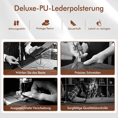 Verstellbarer Barhocker mit 360° Drehung – Weiß