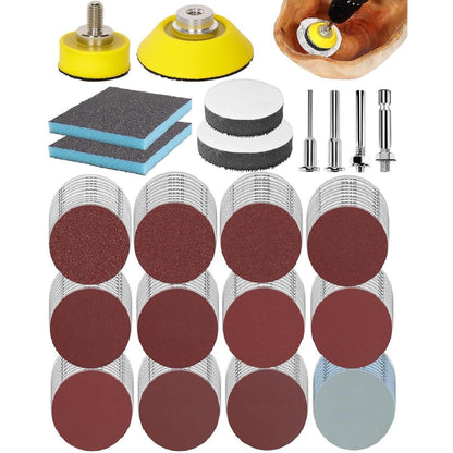 250x Schleifscheiben 50mm Klett für Bohrer & Dremel | 80-3000 Körnung