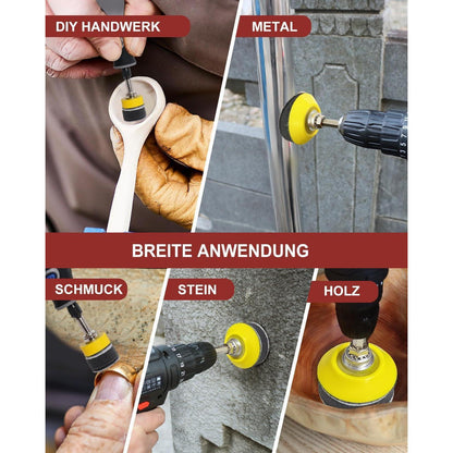 250x Schleifscheiben 50mm Klett für Bohrer & Dremel | 80-3000 Körnung