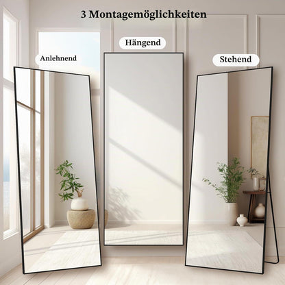 Ganzkörperspiegel 204x104cm – Stehspiegel für Schlafzimmer & Wohnzimmer