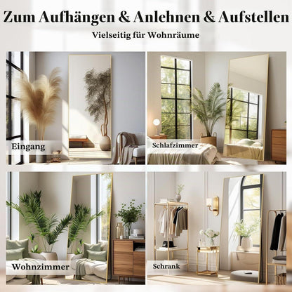 Ganzkörperspiegel 204x104cm – Stehspiegel für Schlafzimmer & Wohnzimmer